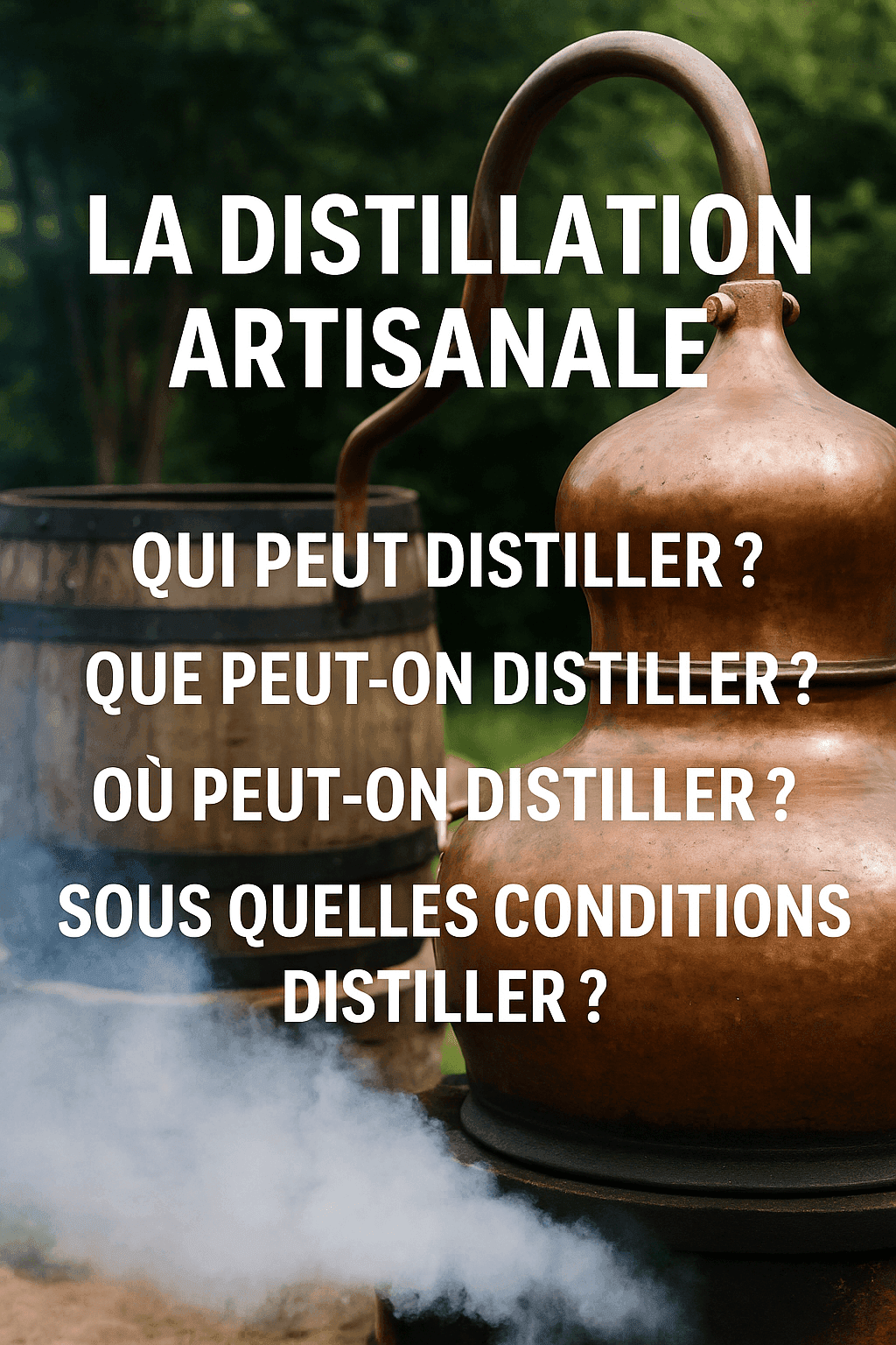 Lire la suite à propos de l’article La distillation artisanale : règles, conditions et lieux autorisés