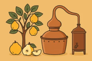 Lire la suite à propos de l’article Distillation du coing : maîtriser une eau-de-vie artisanale d’exception